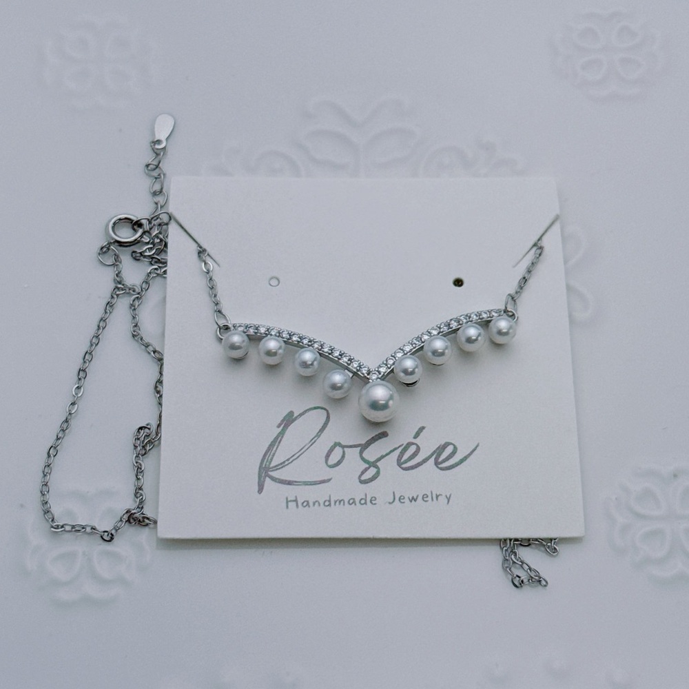 26X174 Handmade Freshwater Baby Pearl Dainty Necklace
